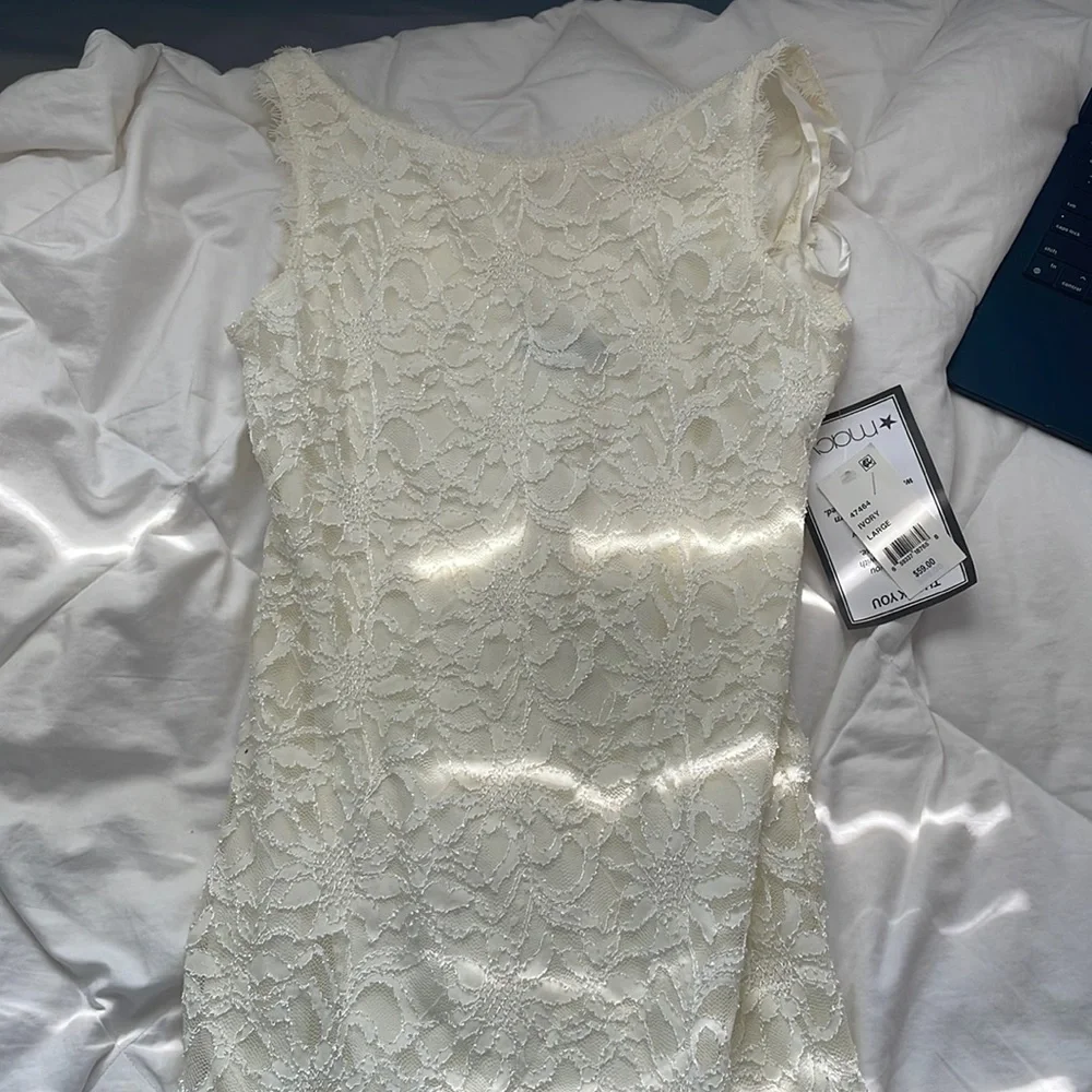 Macys lace sparkly dress- Large - Picture 1 of 5